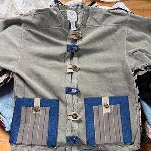 Two beautiful jackets can be worn with jeans & skirts.